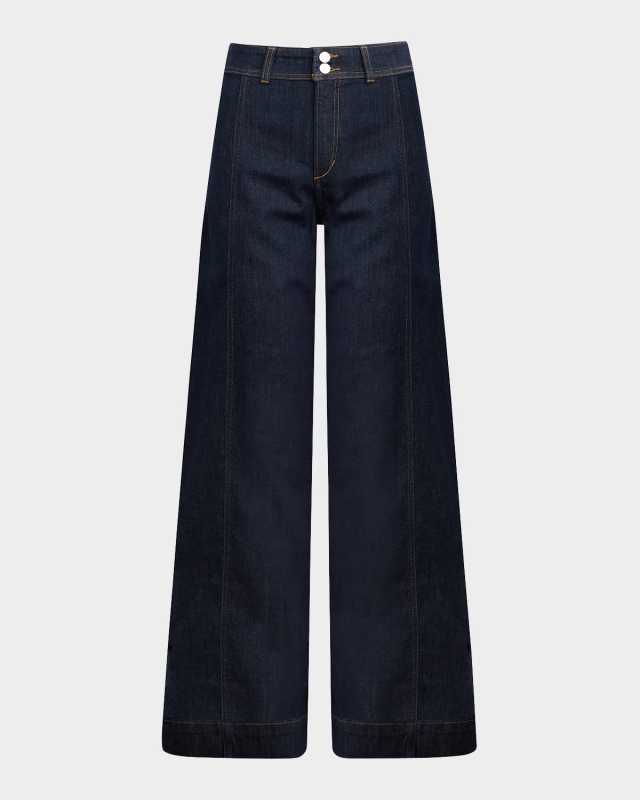 The Seamed Denim Trousers